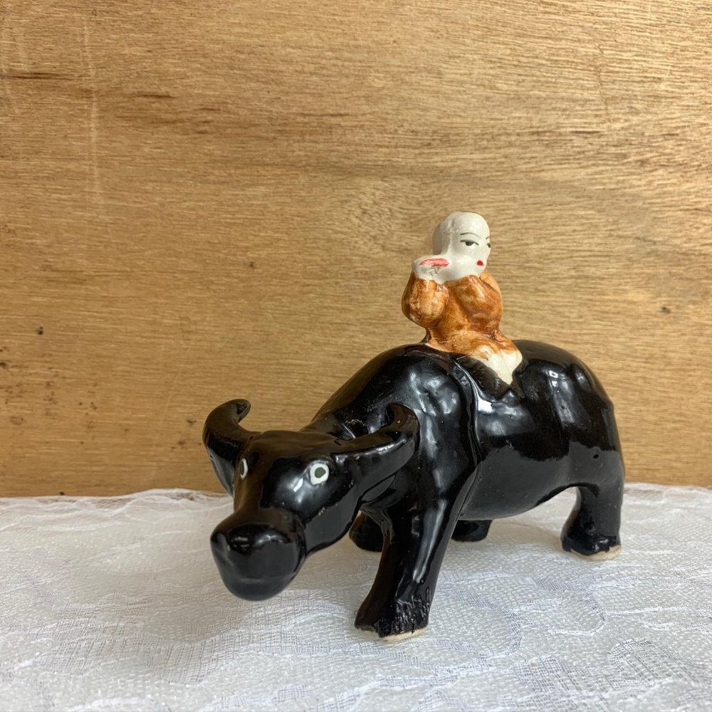 Antique Chinese Bull Rider - Picture 4 of 10
